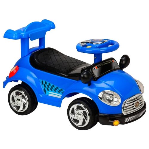 фото Каталка-толокар наша игрушка машина трасса синий, звук (k401-1-blue) shantou gepai