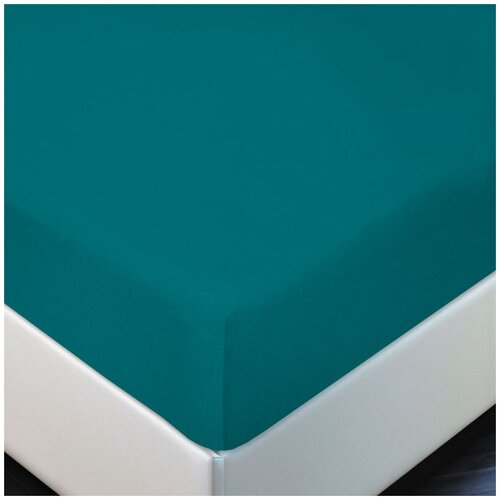 Простыня 60х120 на резинке трикотажная Бирюза 640₽