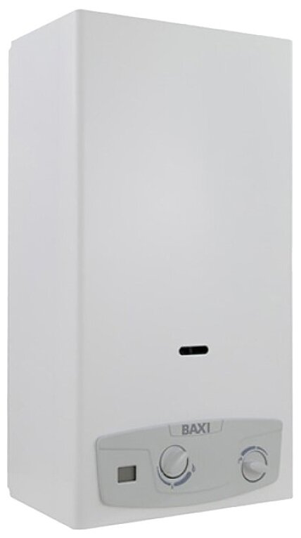Проточный газовый водонагреватель BAXI SIG-2 11i, белый - фотография № 1