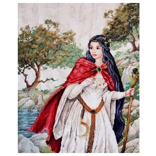 Nimue Набор для вышивания бисером и нитками Viviane, Dame du Lac,176-Z009 МК, 41 х 32 см