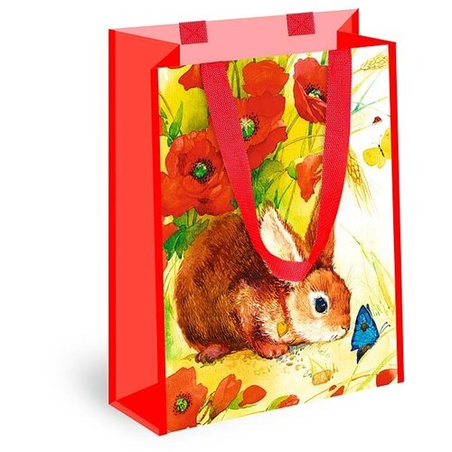 фото Сумка шоппер арт и дизайн, синтетический материал, красный