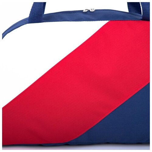 фото Сумка спортивная зфтс отдел на молнии, наружный карман, сине-красная