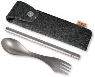 Набор титановых столовых приборов Light My Fire Spork´n Straw Kit Titanium