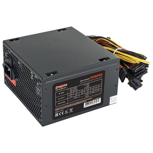 Блок питания ExeGate ATX-650NPXE 650W черный