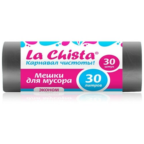 Мешки для мусора La Chista эконом 30 л, 30 шт., черный 2
