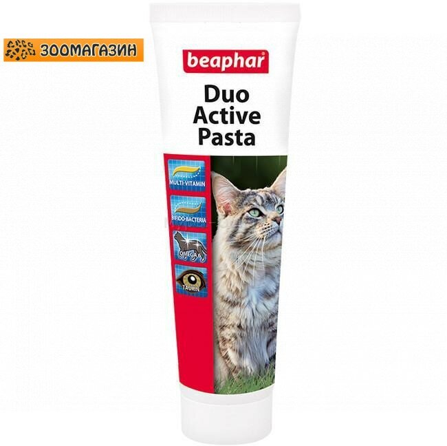 Кормовая добавка Beaphar Duo Active Pasta для кошек , 1 шт. в уп.