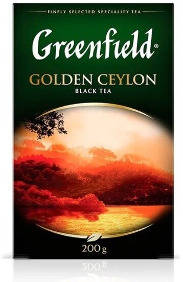 Чай Greenfield Golden Ceylon 200 г, листовой черный