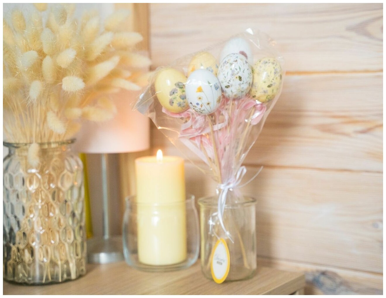 Kaemingk, Пасхальные украшения - яйца на палочках вальс цветов, 6 см (упаковка 6 шт.) 802998