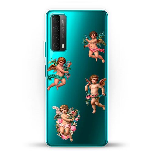 фото Силиконовый чехол ангелочки на huawei p smart 2021 andy & paul