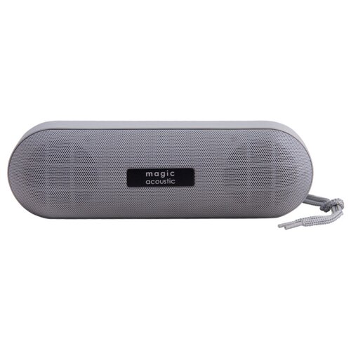 фото Колонка с bluetooth 5.0 magic acoustic sk1019gy, evolution, usb, fm-радио, светодиодная подсветка, размер 209х69,8х63,8 мм, 2х5 вт, серый