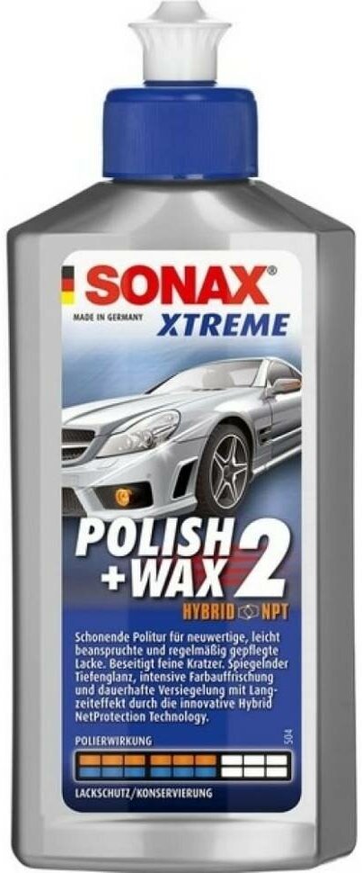 Воск для автомобиля SONAX полироль универсальный с воском №2