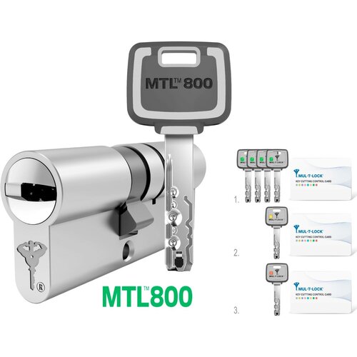 Цилиндр дверной MUL-T-LOCK MTL™800 (90мм45x45)золото