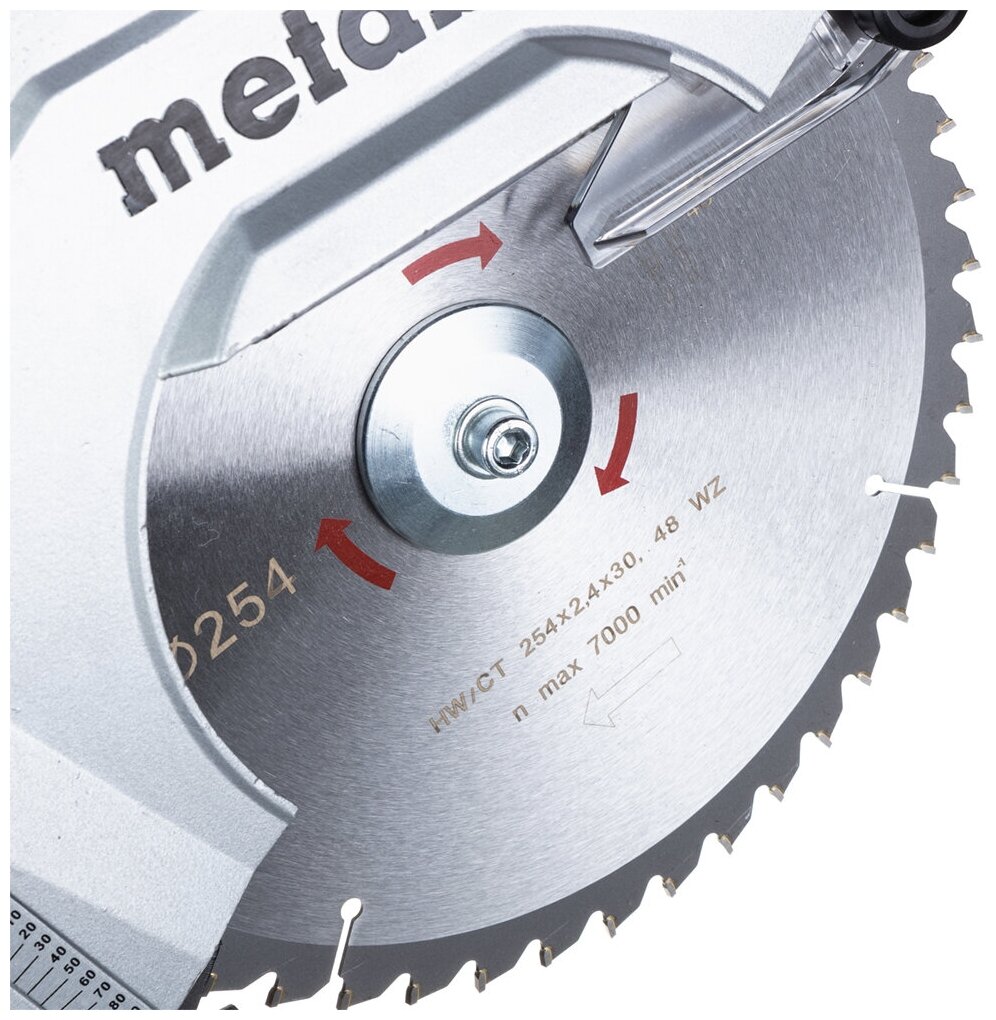 пила торцовочная METABO KGS 254 M Set 254х30мм - фото №4