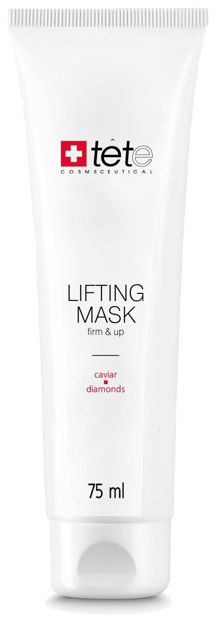 TETe Cosmeceutical Lifting Mask Маска-лифтинг для лица с экстрактом икры и алмазной микропудрой, 100 г, 75 мл