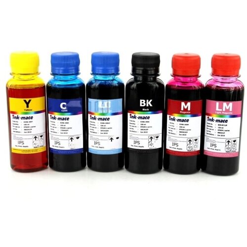 Чернила Epson l-series Комплект чернил Ink-Mate (100ml. 6 цветов) для картриджей комплект чернил ink mate l series 100ml 6 цветов для epson l1800