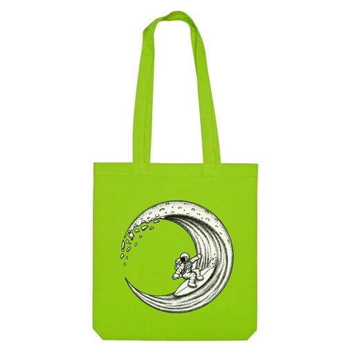 Сумка шоппер Us Basic, зеленый сумка космический серфинг зеленое яблоко