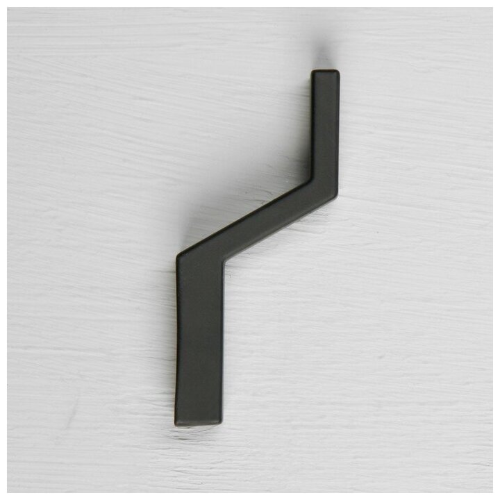 Крючок мебельный однорожковый CAPPIO KC112, цвет черный - фотография № 4