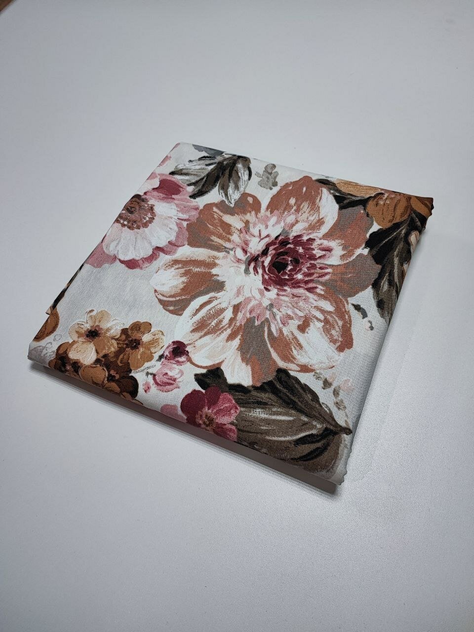 Ткань DUCK с водоотталкивающей пропиткой, принт: "Цветы" (100 см. x 180 см.) - фотография № 3