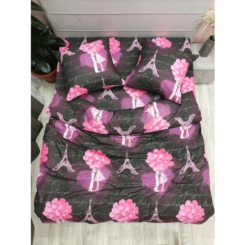 черный, розовый