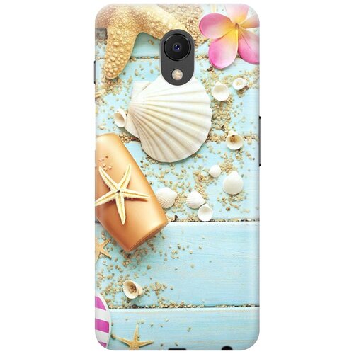 фото Re:pa накладка transparent для meizu m6s с принтом "пляжный натюрморт"