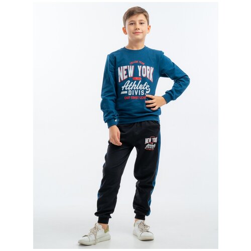 фото Спортивный костюм детский ronda new york, рост 110, индиго