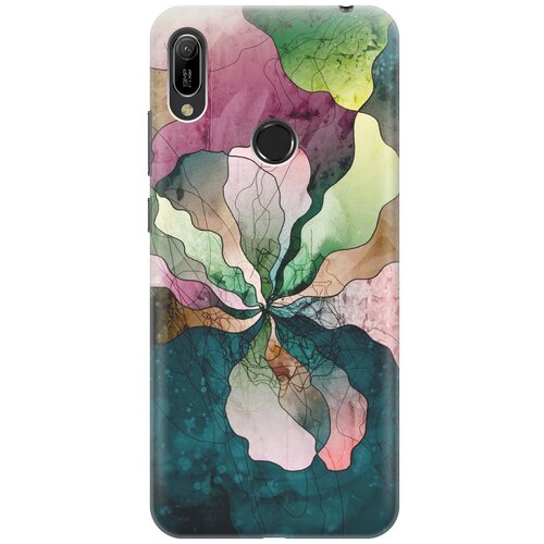 фото Cиликоновый чехол на huawei y6 pro 2019 / хуавей у6 про 2019 с принтом "прекрасные цвета" gosso