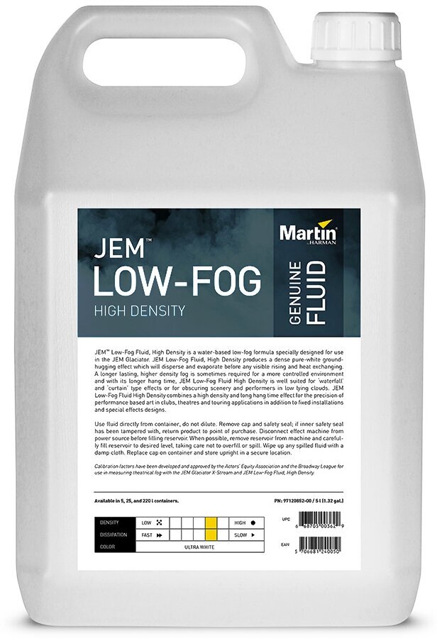 Martin JEM Low-Fog Fluid Жидкость для генераторов тяжелого дыма