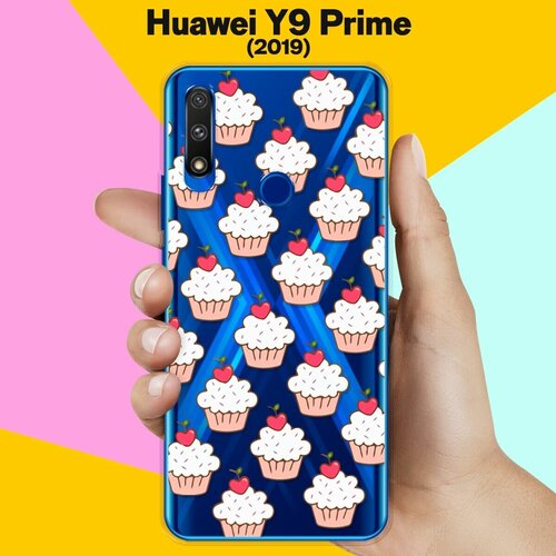 Силиконовый чехол Капкейки на Huawei Y9 Prime (2019) силиконовый чехол планеты шарики на huawei y9 prime 2019