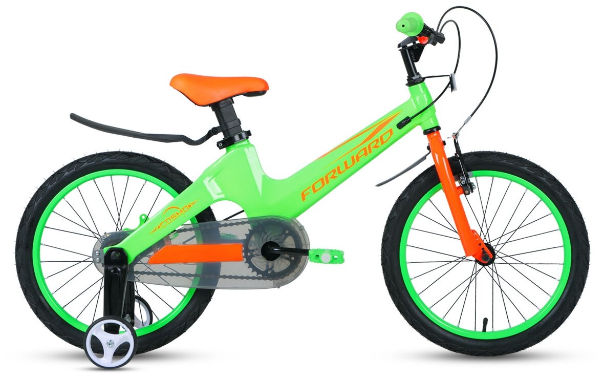 Детский велосипед Forward Cosmo 16 2.0 (2021) зеленый Один размер