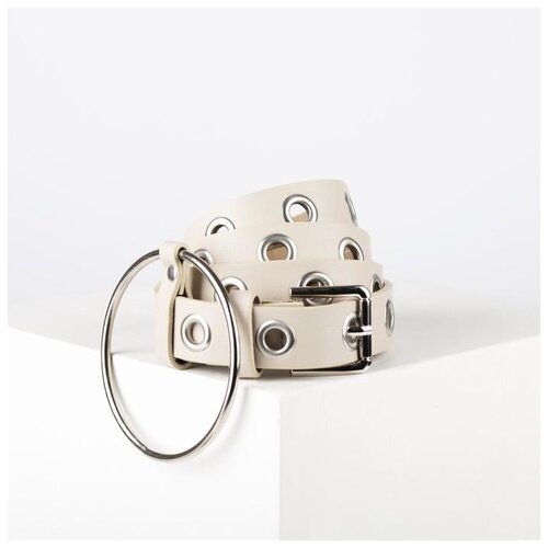 фото Ремень жен 04-01-02-01, 2,5*0,3*110, люверсы, пряжка металл, сима-ленд