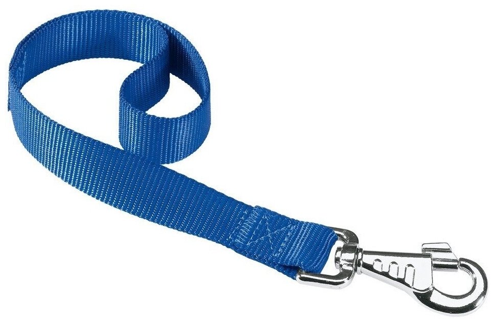 Поводок для собак FERPLAST / Ферпласт Club GM нейлон синий, ширина 25мм длина 45см / амуниция для прогулки