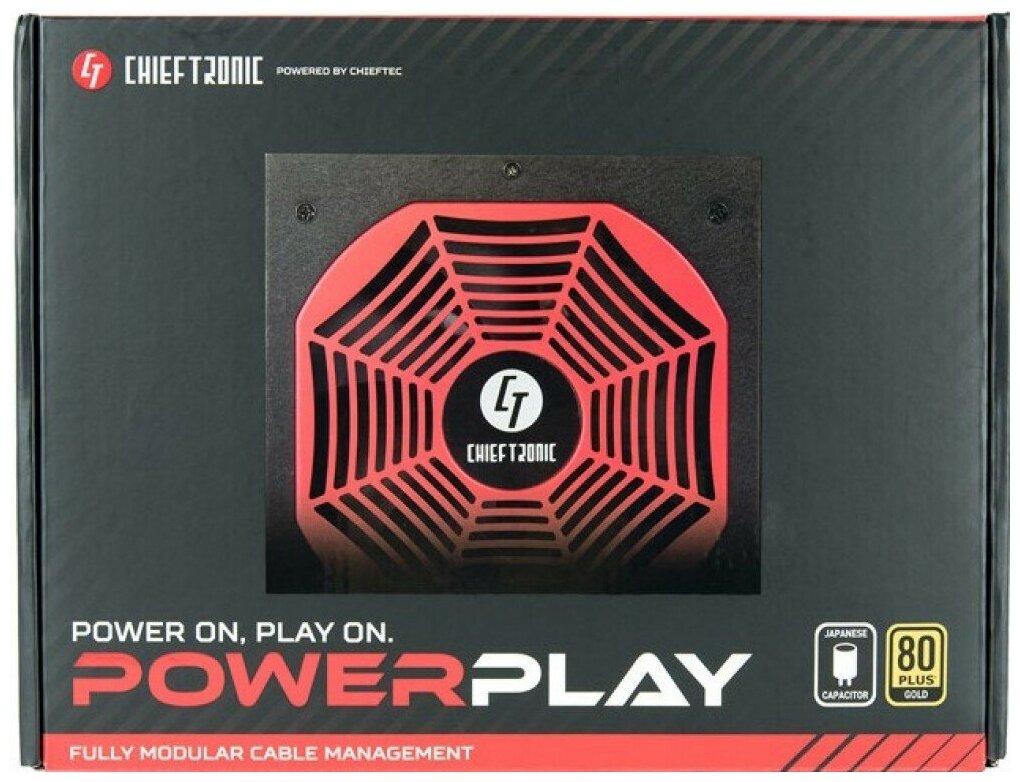 Блок питания ATX Chieftec PowerPlay(ATX 2.3, 550W, 80 PLUS GOLD, Active PFC, 140mm fan)Full Cable Management, LLC design, Japanese - фото №3