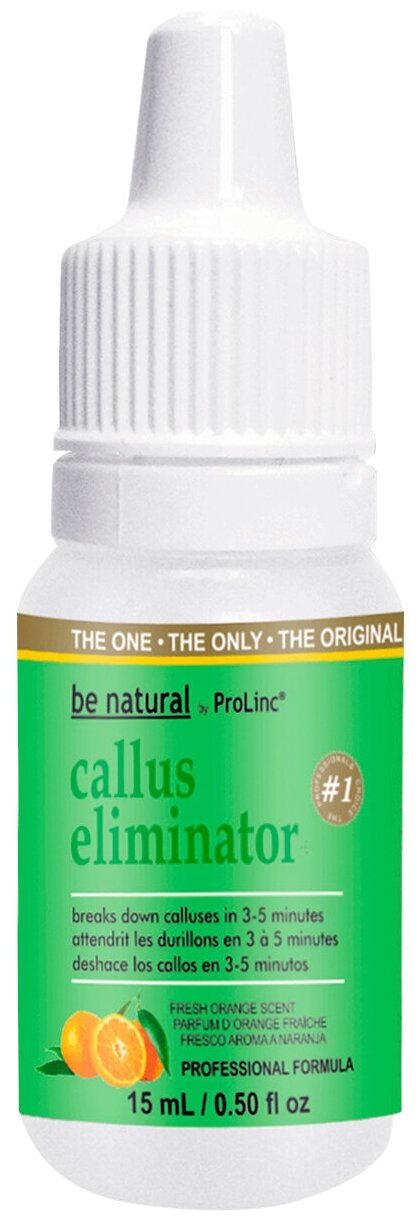 Be Natural Callus Eliminator orange Средство для удаления натоптышей с запахом апельсина, 15 мл