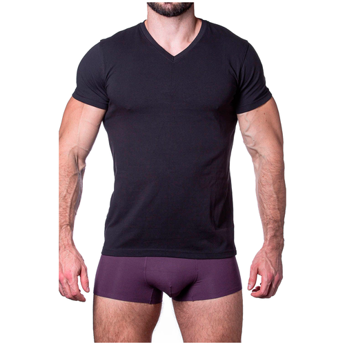 Футболка Sergio Dallini, размер XXL, черный мужская свободная футболка с v образным вырезом и коротким рукавом