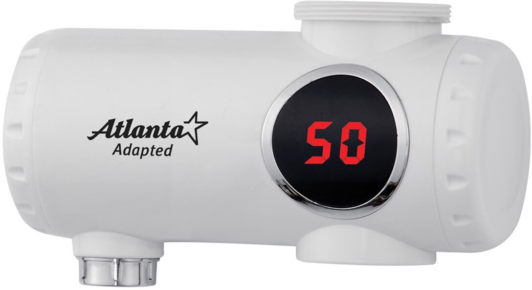 Водонагреватель проточный Atlanta ATH-7425 на смеситель белый — фото 1