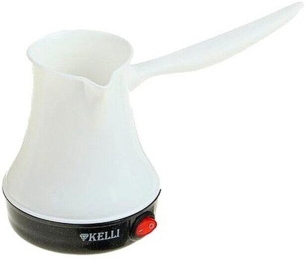 Турка электрическая Kelli KL-1444 / 250 мл / 500 Вт / белая