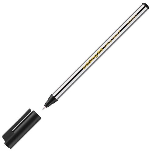 Edding Ручка капиллярная 0.6 мм (88 F), 88/1 F, черный цвет чернил, 1 шт.