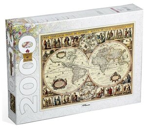 Пазлы "Историческая карта мира", 2000 элементов