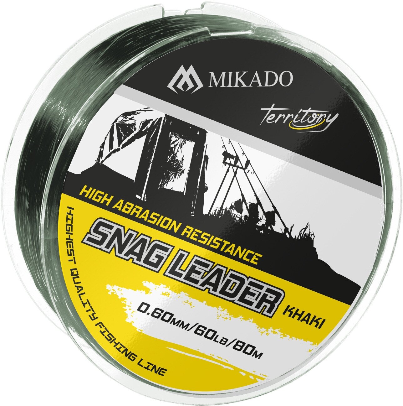 Снэг лидер Mikado Territory SHOCK LEADER - SNAG LEADER KHAKI 60 lbs/0,60 мм (80 м) хаки AMC-SL60K