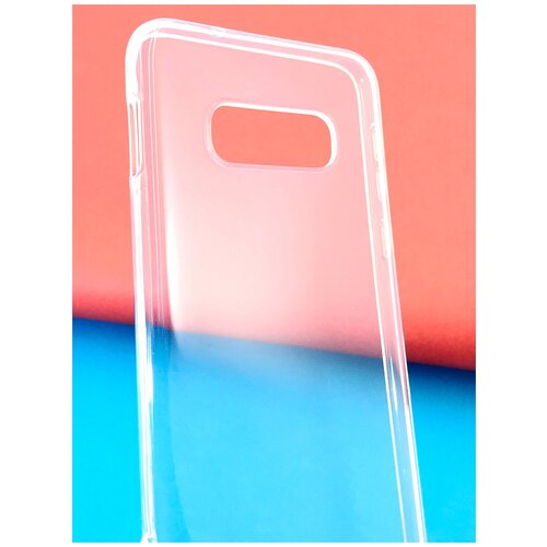 Чехол на смартфон Samsung Galaxy S10 Lite накладка прозрачная силиконовая глянцевая c перфорацией для предотвращения прилипания к задней стенке телефона