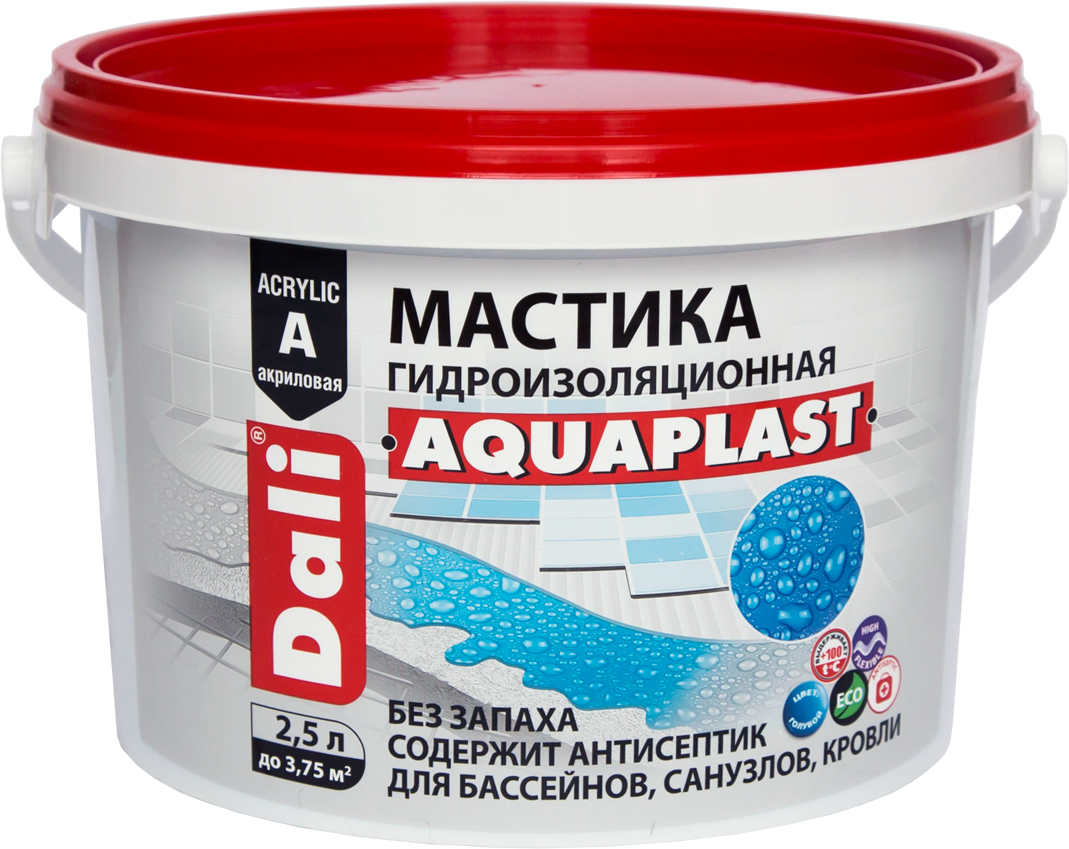 Мастика гидроизоляционная DALI Aquaplast (2.5л.)