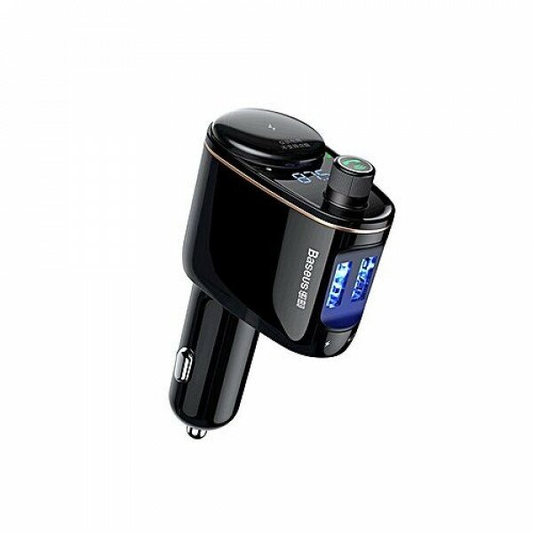 Автомобильное зарядное устройство Baseus Locomotive Bluetooth MP3 Vehicle Charger (CCALL-RH01) Black - фото №19
