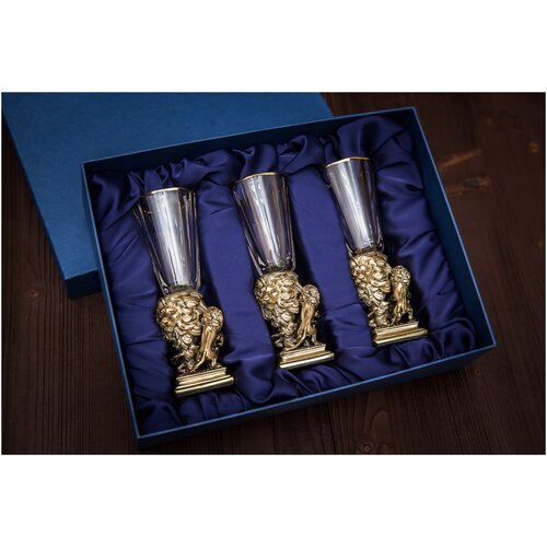 Комплект стопок 3 штуки, набор лафитников 