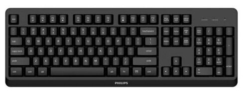 Philips Беспроводная Клавиатура SPK6307BL 2.4GHz 104 клав, русская заводская раскладка
