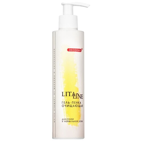 Litaline Гель-пенка очищающая для сухой и нормальной кожи, 200 мл, 250 г