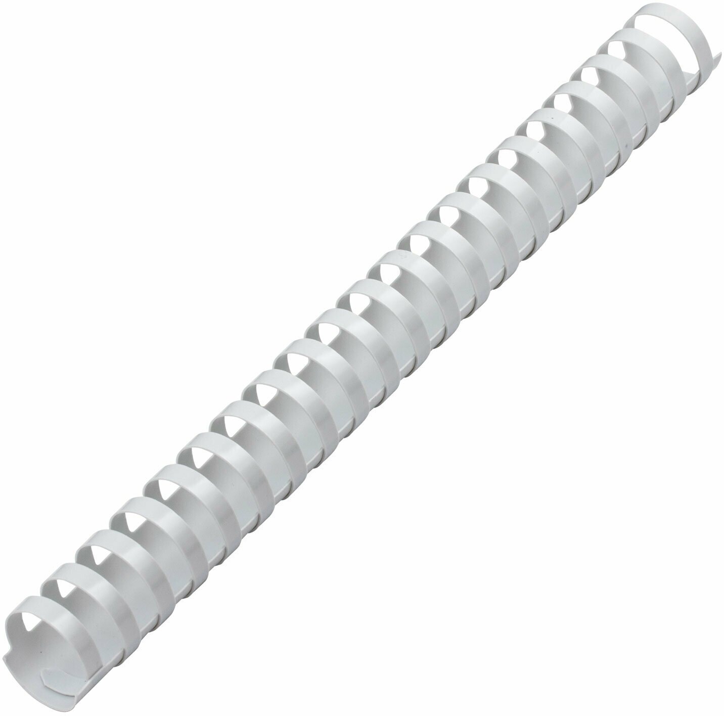 Пружины пластиковые для переплета комплект 50 шт 28 мм (для сшивания 201-240 л.) белые BRAUBERG 530817