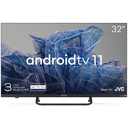 Телевизор LED Kivi 32 32F750NB черный FULL HD 60Hz DVB-T DVB-T2 DVB-C WiFi Smart TV