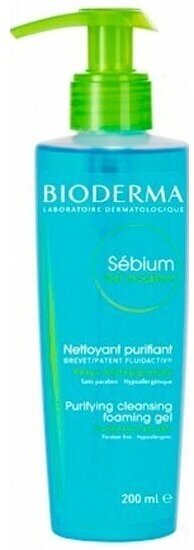 Гель-мусс для проблемной кожи Bioderma Sebium purifying foaming gel, 200 мл