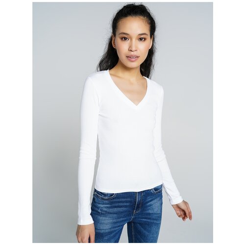 фото Футболка с длин.рукавом твое 75176 размер xs, белый, women