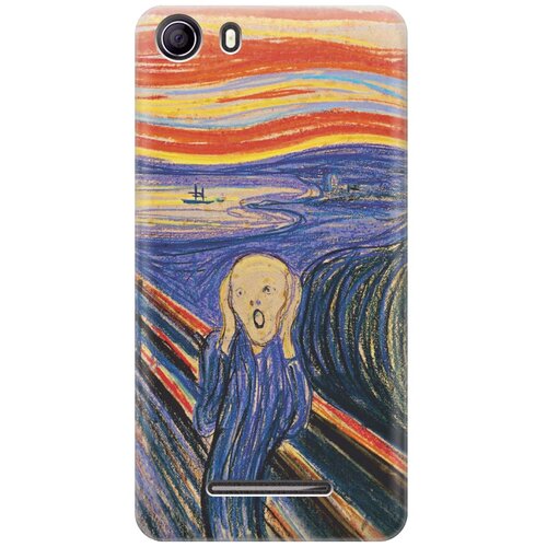 фото Cиликоновый чехол на bq bqs - 5065 choice / би кью 5065 с принтом "крик" gosso